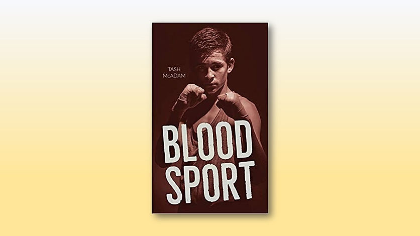 Tash McAdam and their latest book, Blood Sport